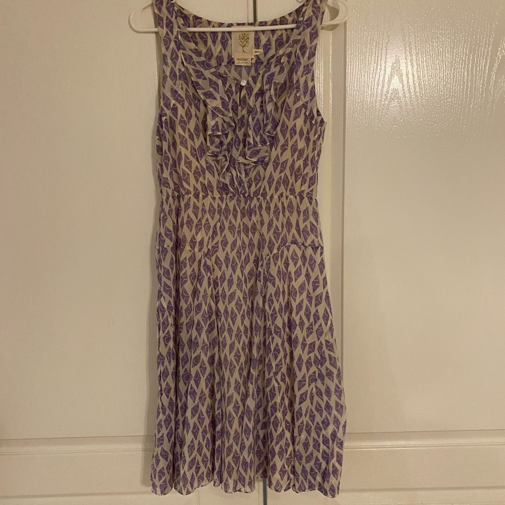 Meadow Rue Anthropologie Sleeveless Ruffle Dress 4
